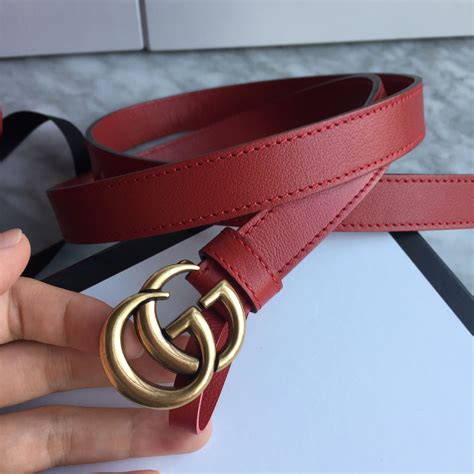 gucci belt women thin